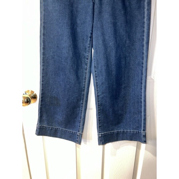 Universal Thread Jeans Womens 26R High Rise Wide Leg Crop Belted Denim y2k boho - Picture 4 of 8